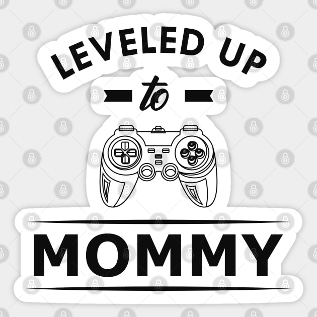 New mommy - Leveled up to mommy Sticker by KC Happy Shop